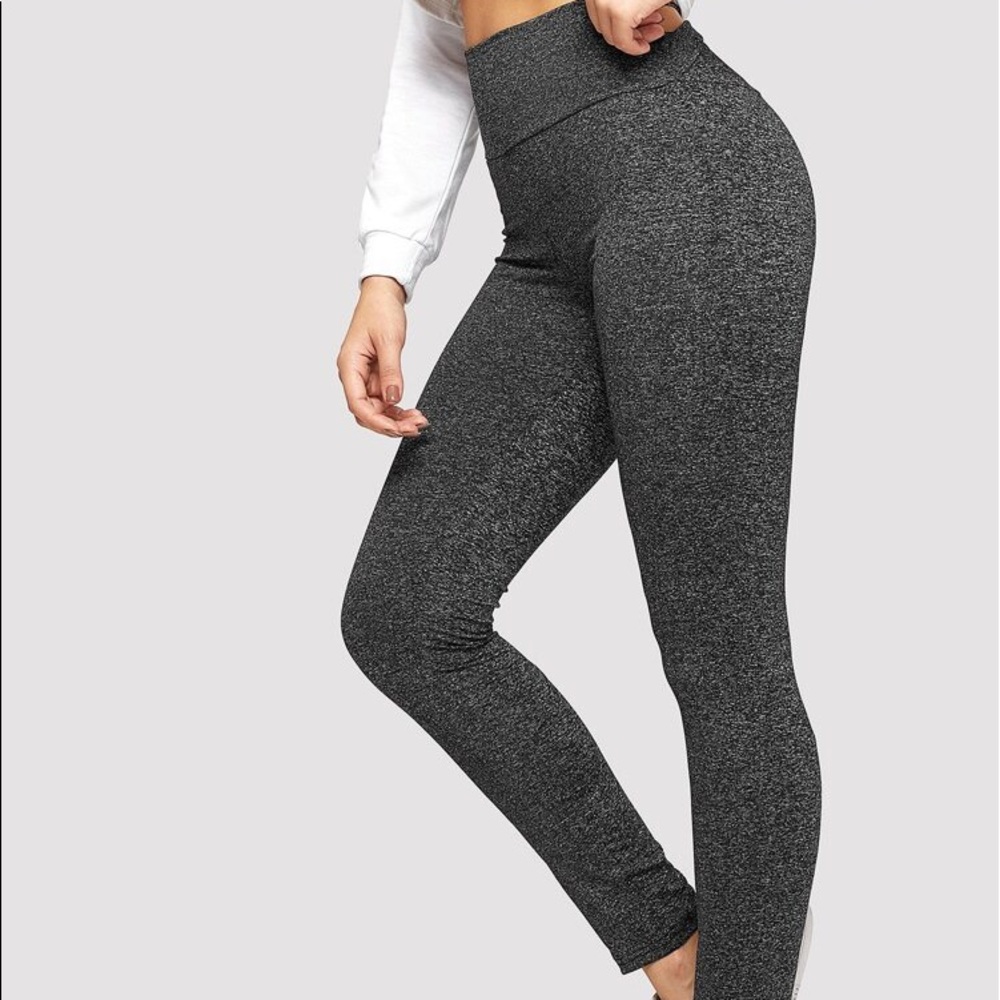 SOLD TRADE✨Crisscross Heathered Knit Leggings - Picture 2 of 6